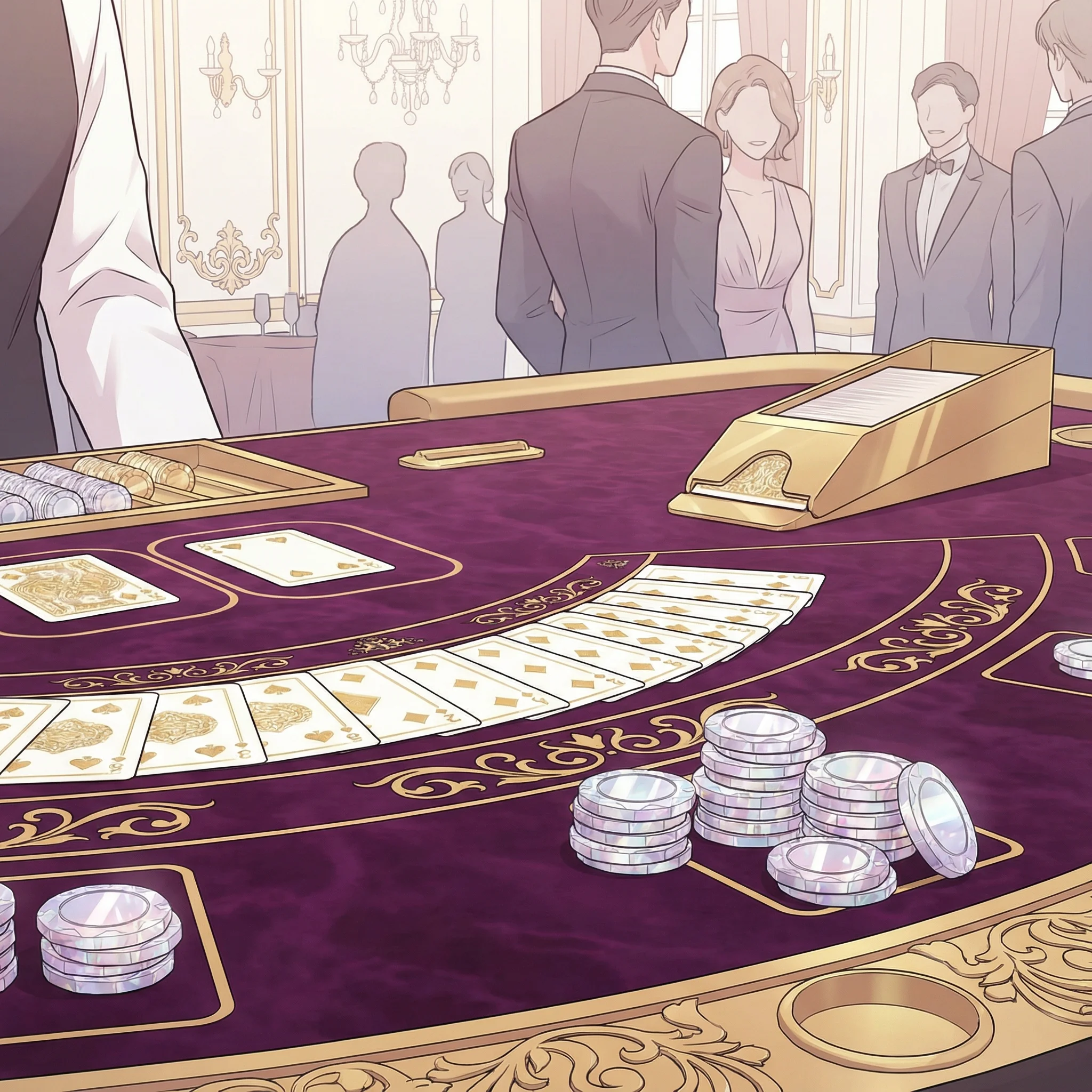 bacará luckbet jogo elegante de cartas